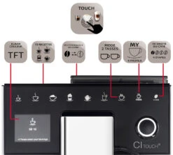 Melitta Caffeo CI-Touch Noire F630-102 Garantie 3 Ans 9 Melitta Caffeo CI-Touch Noire F630-102 Garantie 3 Ans -Magasin D'Électroménager 3 melitta caffeo ci touch f630 102