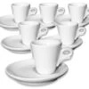 6 Tasses Expresso Et Sous-tasses Porcelaine 7 Cl Giotto - Ancap