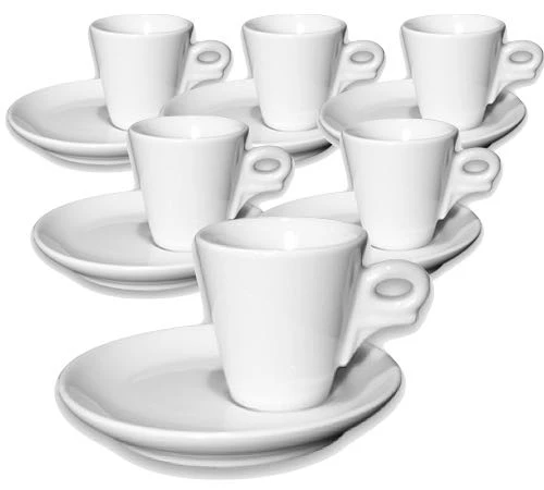 6 Tasses Expresso Et Sous-tasses Porcelaine 7 Cl Giotto - Ancap 1 6 Tasses Expresso Et Sous-tasses Porcelaine 7 Cl Giotto - Ancap