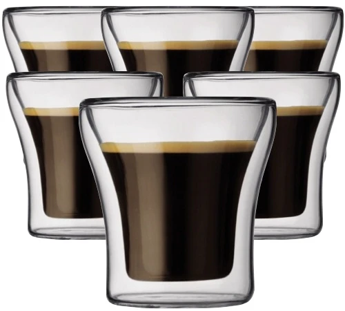 6 Verres Double Paroi Assam 10cl - Bodum 1 6 Verres Double Paroi Assam 10cl - Bodum