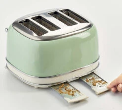 Grille Pain - Vintage 156 4 Fentes Vert- 00C015604AR0 - ARIETE -Magasin D'Électroménager ariete 4 vintage vert4