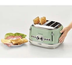 Grille Pain - Vintage 156 4 Fentes Vert- 00C015604AR0 - ARIETE -Magasin D'Électroménager ariete grille pain 4 vert2
