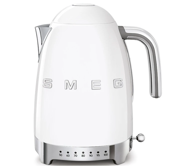Bouilloire SMEG KLF04WHEU Blanc - Température Réglable + Offre Cadeau 1 Bouilloire SMEG KLF04WHEU Blanc - Température Réglable + Offre Cadeau