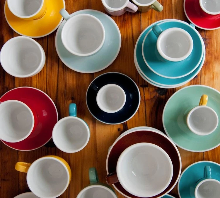 6 Tasses Cappuccino Et Sous-tasses Egg 20 Cl Denim - Loveramics 5 6 Tasses Cappuccino Et Sous-tasses Egg 20 Cl Denim - Loveramics – Image 5