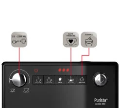 MELITTA Purista® F230-104 Noir Mat Garantie 3 Ans 16 MELITTA Purista® F230-104 Noir Mat Garantie 3 Ans -Magasin D'Électroménager expresso broyeur melitta purista noir mat profil