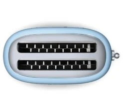 Grille-pain TSF02PBEU 4 Tranches Bleu Azur - SMEG -Magasin D'Électroménager gp fentesblazu smeg