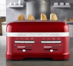 Toaster KitchenAid 5KMT4205ECA Artisan Rouge Pomme D'Amour - 4 Fentes -Magasin D'Électroménager gp rouge 4