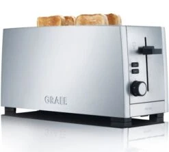 Grille Pain 2 Fentes Larges Inox - Graef TO100EU