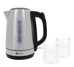 Bouilloire KT101 1.7L Inox + Verre Pylano + Offre Cadeau KOTTEA