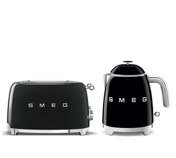 Set Petit-Déjeuner Grille-Pain TSF01BLEU Et Bouilloire KLF05BLEU Noir - SMEG 1 Set Petit-Déjeuner Grille-Pain TSF01BLEU Et Bouilloire KLF05BLEU Noir - SMEG