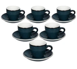 Tasses - LOVERAMICS - Espresso Et Sous-tasses Egg Night Sky 8cl X6