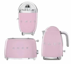 Set Petit Déjeuner (Toaster - Presse Agrumes - Bouilloire) Rose - SMEG