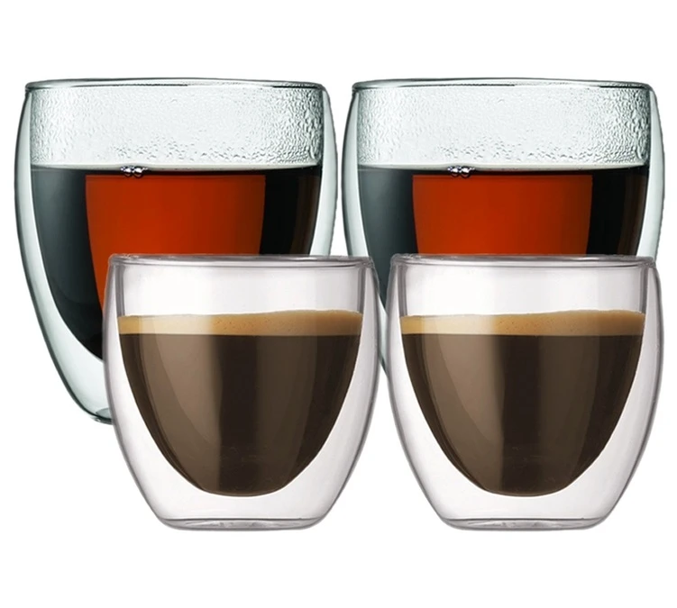 Verres Double Paroi BODUM - Pavina 2x8cl Et 2x25cl 1 Verres Double Paroi BODUM - Pavina 2x8cl Et 2x25cl
