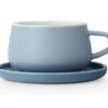 Mug Et Sous Tasse En Porcelaine - Hazy Blue - 30 Cl - Viva Scandinavia