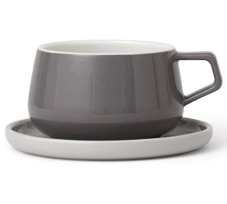 Mug Et Sous Tasse En Porcelaine - Storm - 30 Cl - Viva Scandinavia 1 Mug Et Sous Tasse En Porcelaine - Storm - 30 Cl - Viva Scandinavia