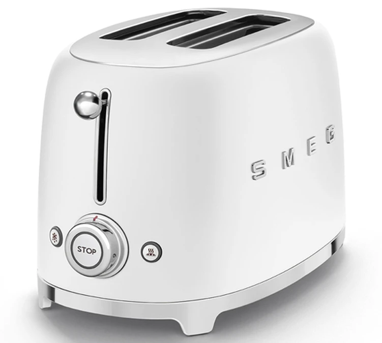 Grille-pain SMEG TSF01WHMEU 2 Tranches Blanc Mat 2 Grille-pain SMEG TSF01WHMEU 2 Tranches Blanc Mat – Image 2
