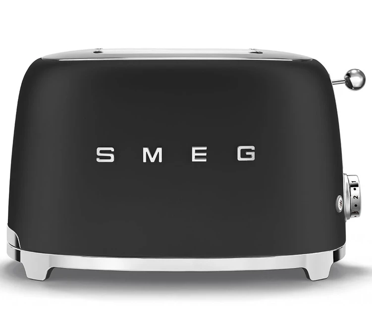 Grille-pain SMEG TSF01BLMEU 2 Tranches Noir Mat 1 Grille-pain SMEG TSF01BLMEU 2 Tranches Noir Mat