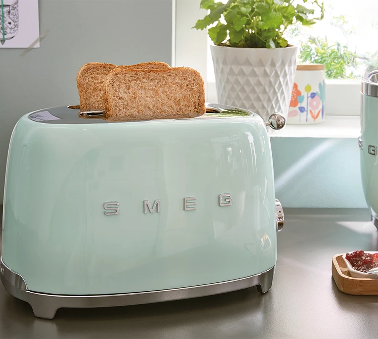 Set Petit Déjeuner (Toaster - Presse Agrumes - Bouilloire) Vert D'eau - SMEG 5 Set Petit Déjeuner (Toaster - Presse Agrumes - Bouilloire) Vert D'eau - SMEG – Image 5