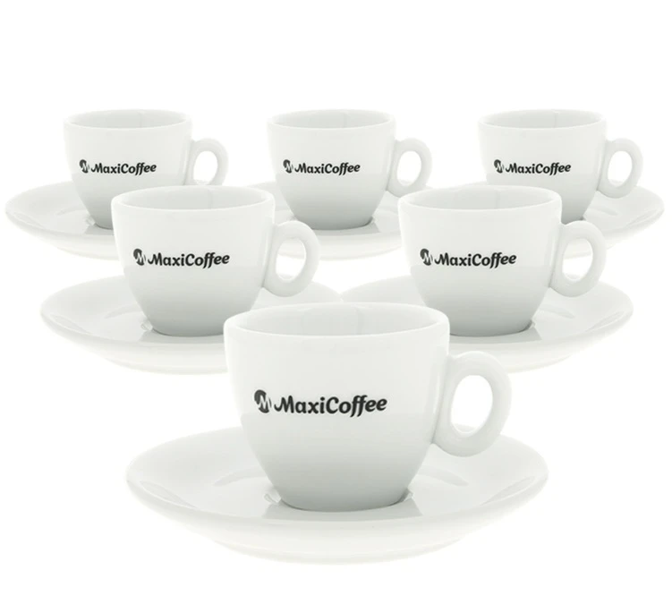 6 Tasses Expresso Et Sous-tasses Porcelaine MaxiCoffee - 8 Cl 1 6 Tasses Expresso Et Sous-tasses Porcelaine MaxiCoffee - 8 Cl