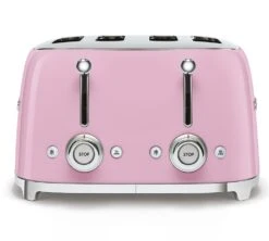 Grille-pain TSF03PKEU 4 Tranches Rose Vernis - SMEG -Magasin D'Électroménager toaster4tr rose4