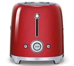 Grille-pain SMEG TSF01RDEU 2 Tranches Rouge -Magasin D'Électroménager toaster rouge boutons